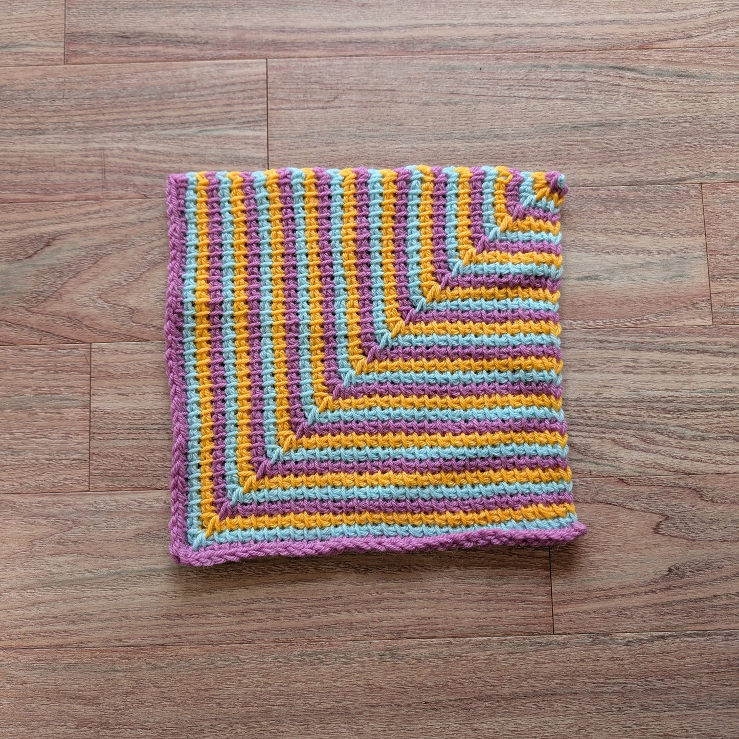 Tunisian Skill Builder Series - Mitered Squares